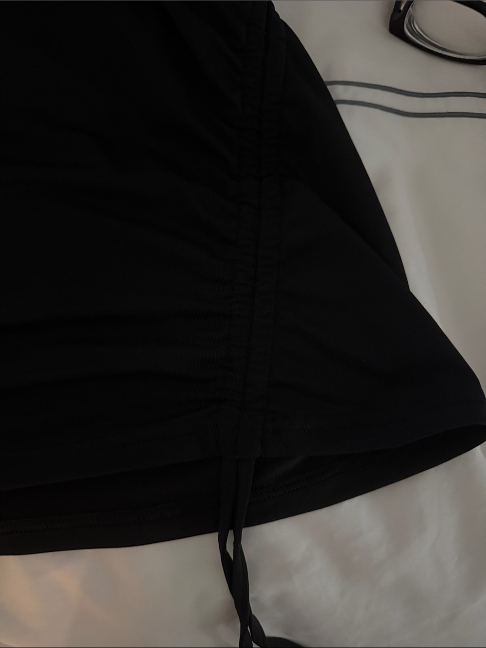 GAP Black Racerback Tank with Side Drawstrings - Picture 4 of 6